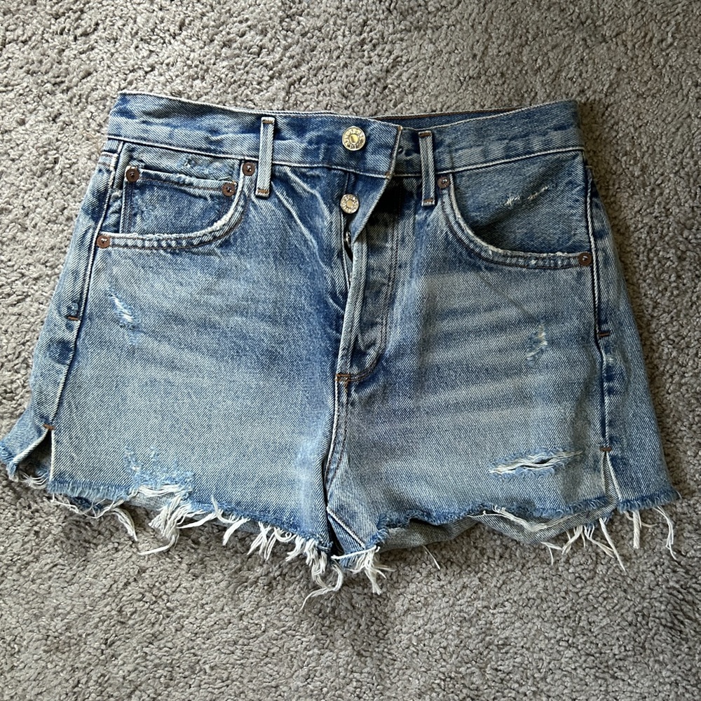 AGOLDE high waist denim shorts BRAND NEW NEVER WORN size 25!